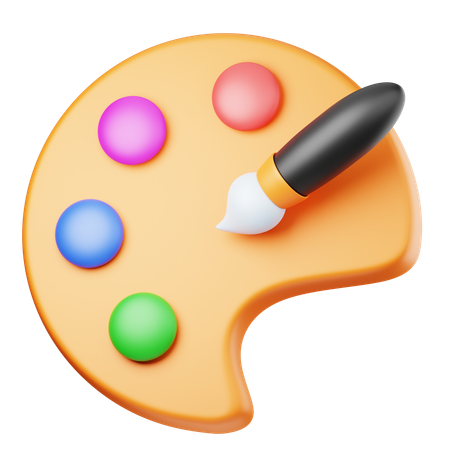 Cor da paleta  3D Icon