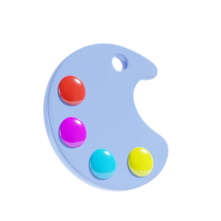 Paleta de cores  3D Icon