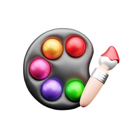 Paleta de cores  3D Icon