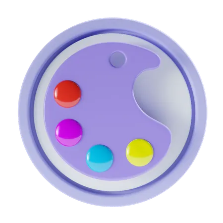 Paleta de cores  3D Icon