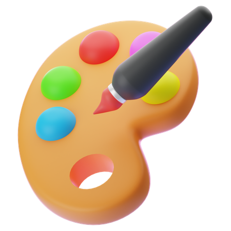 Paleta de cores  3D Icon