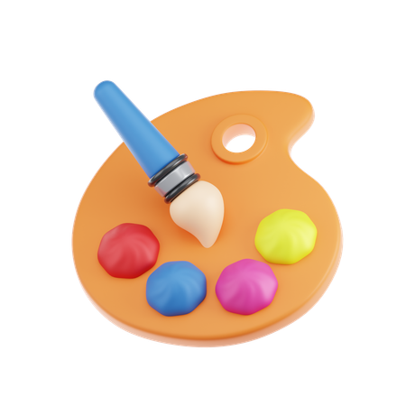 Cor da paleta  3D Icon