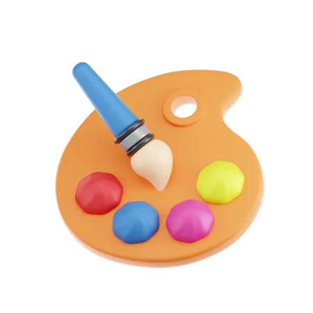 Cor da paleta  3D Icon