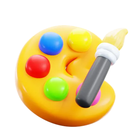 Paleta de cores  3D Icon