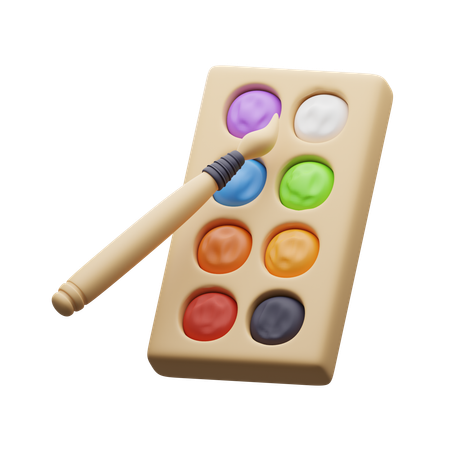 Cor da paleta  3D Icon