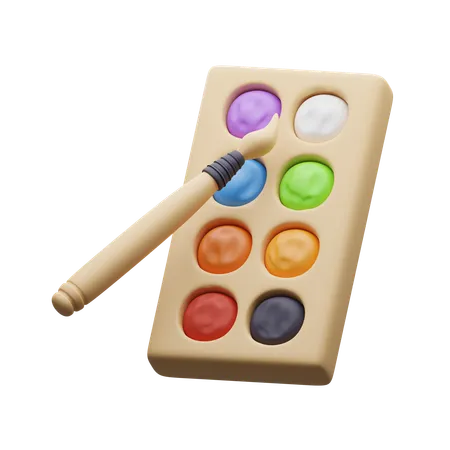 Cor da paleta  3D Icon