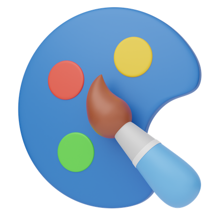 Paleta de cores  3D Icon