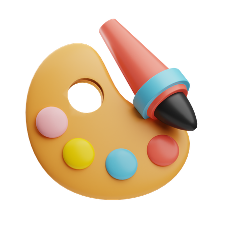 Paleta de cores  3D Icon