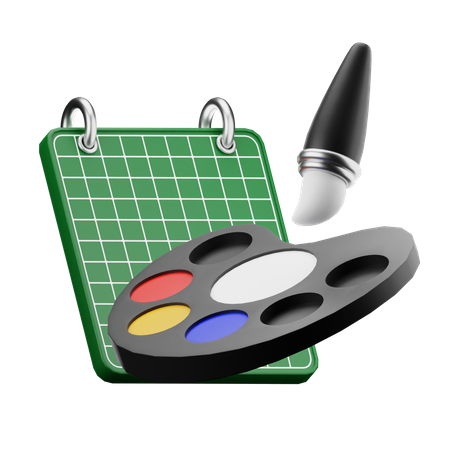 Paleta de cores  3D Icon