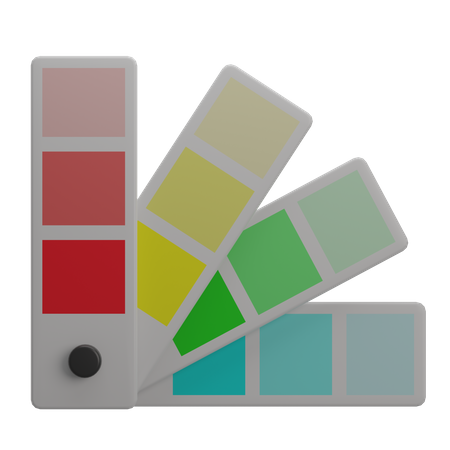 Paleta de cores  3D Illustration