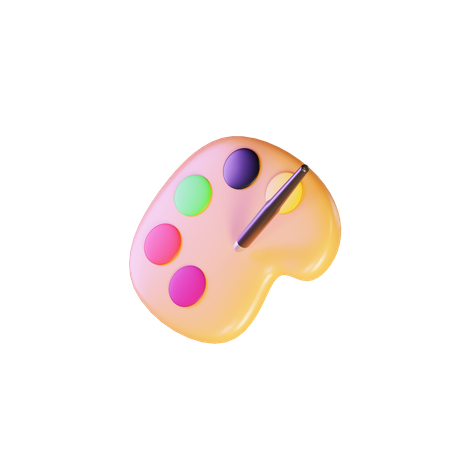 Paleta de cores  3D Icon