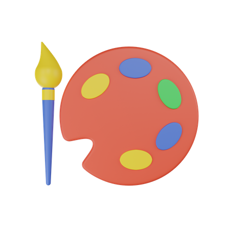 Paleta de cores  3D Icon