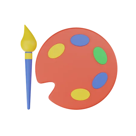 Paleta de cores  3D Icon