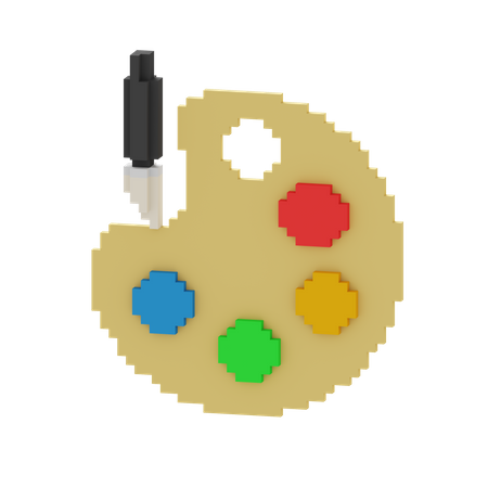 Paleta de cores  3D Icon