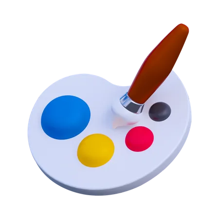 Paleta de cores  3D Icon