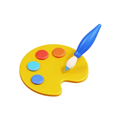 Paleta de cores  3D Icon