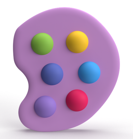 Paleta de cores  3D Icon