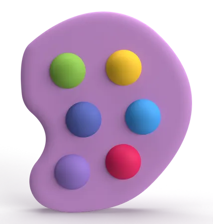 Paleta de cores  3D Icon