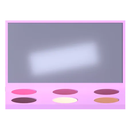 Paleta de maquillaje  3D Illustration