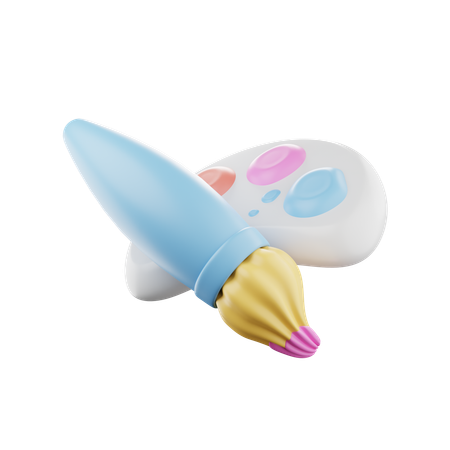 Paleta de tinta  3D Icon