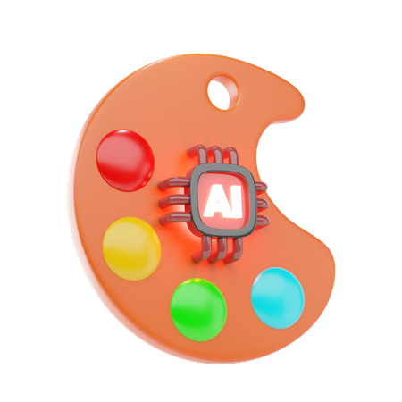 Paleta de pintura  3D Icon
