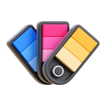 Paletas de cores  3D Icon