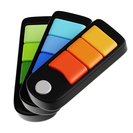 Paletas de cores  3D Icon