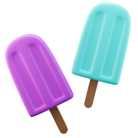 Paletas de hielo  3D Icon