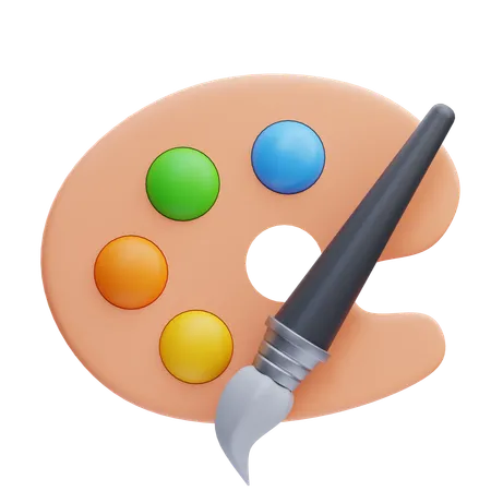 Palette  3D Icon