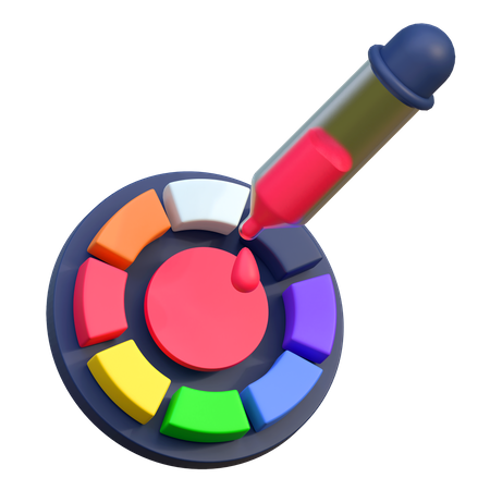 Palette de couleurs  3D Icon