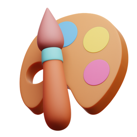 Palette de peinture  3D Icon