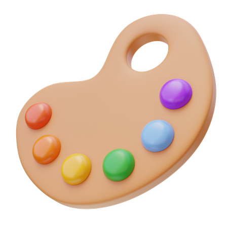 Palette de peinture  3D Icon