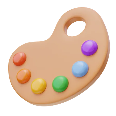 Palette de peinture  3D Icon