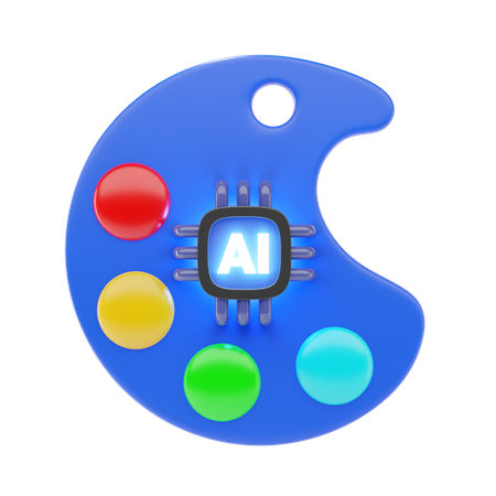 Palette de peinture  3D Icon