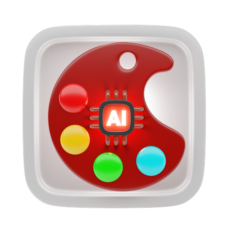 Palette de peinture  3D Icon