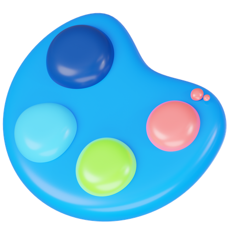 Palette de peinture  3D Icon