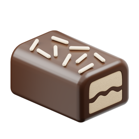Palito de chocolate con vainilla  3D Icon