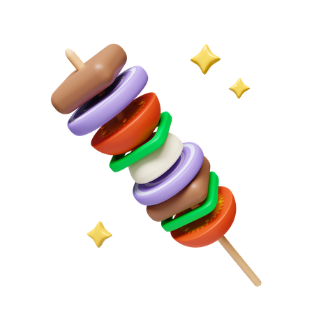 Palito de churrasco  3D Icon