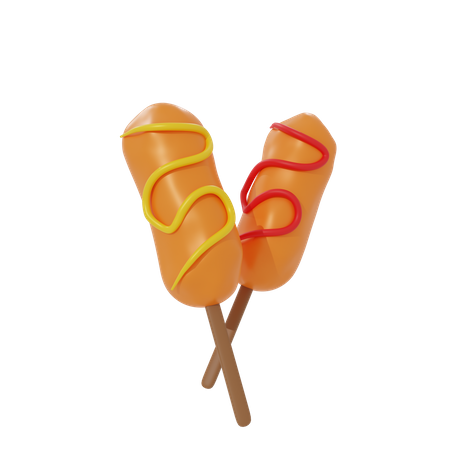 Palito de grelha  3D Icon