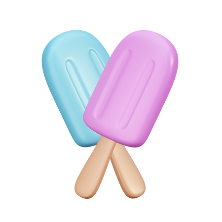 Palito de helado  3D Illustration