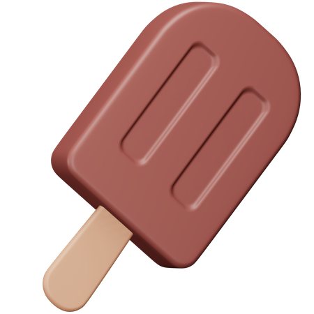 Palito de helado de chocolate  3D Icon