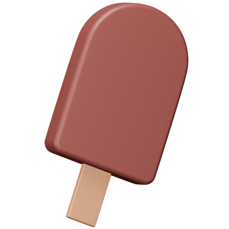 Palito de helado de chocolate  3D Icon