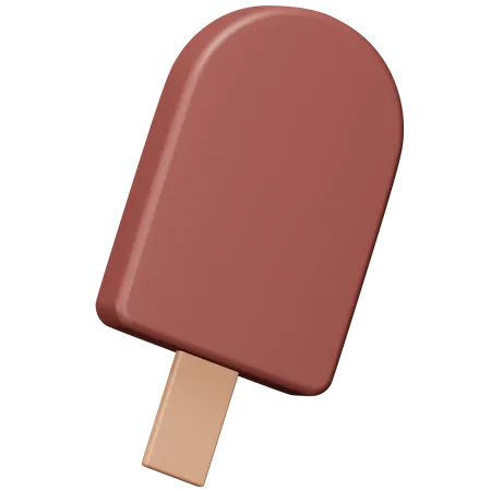 Palito de helado de chocolate  3D Icon