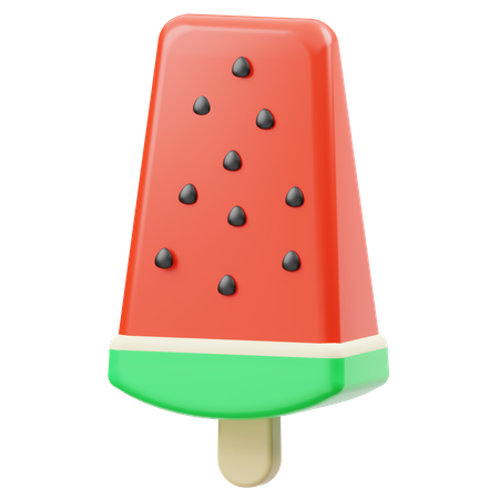 Palito de helado de sandía  3D Icon