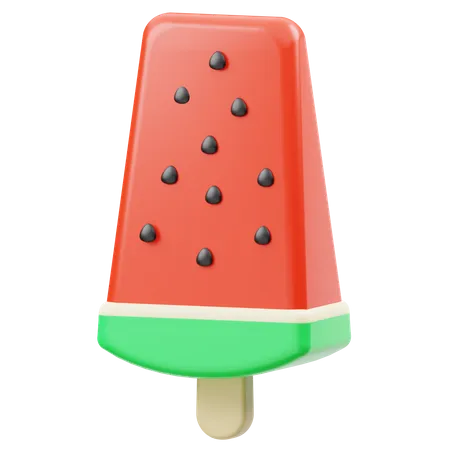 Palito de helado de sandía  3D Icon