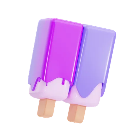 Palito de sorvete  3D Illustration