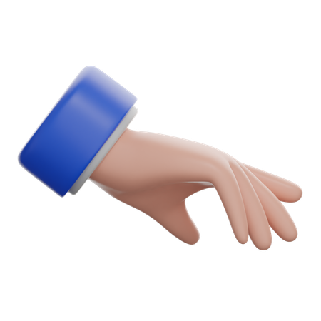 Palm Down Hand  3D Icon