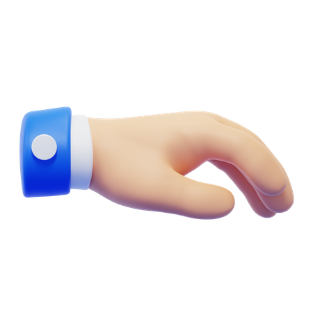 Palm Down Hand Gesture  3D Icon