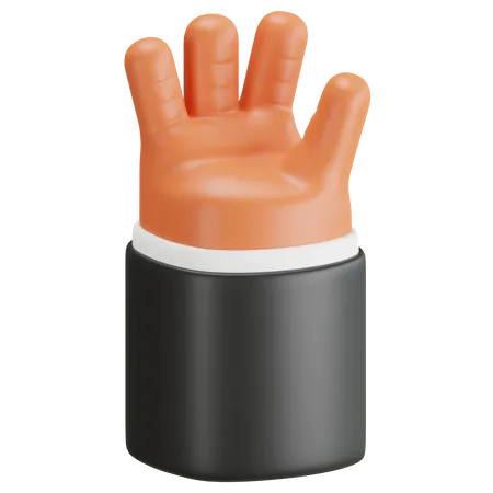 Palm Hand Gesture  3D Icon