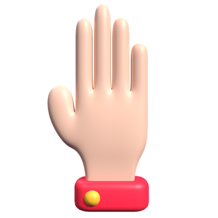 Palm Hand Gesture  3D Icon